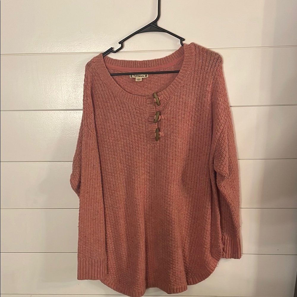 Ruff Hewn Pink Knit Sweater
